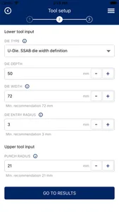 SSAB BendCalc screenshot 3