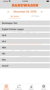 Bandwagon Fantasy Sports screenshot 1