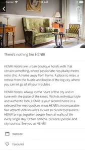 HENRI Hotels screenshot 1