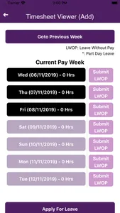 M-Timesheets screenshot 2