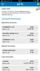 ABK-Egypt Mobile Banking screenshot 0