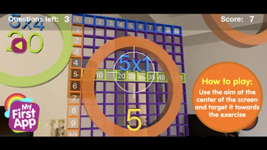 Multiplication table - AR game screenshot 2