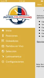 Colombian Soccer live screenshot 0