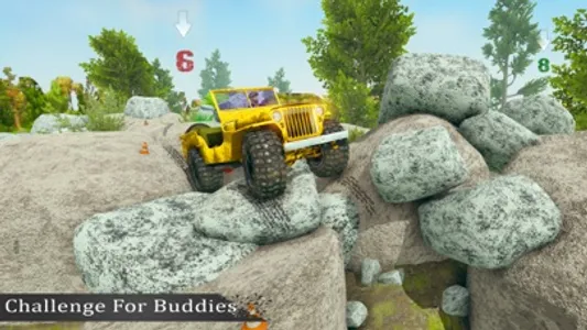 4x4 Jeep Rock Crawling Game screenshot 0