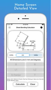 Sheet Bending Calculator Pro screenshot 0