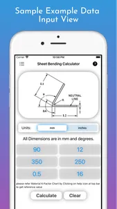 Sheet Bending Calculator Pro screenshot 3