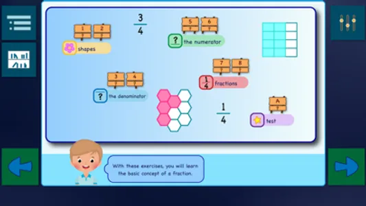 Fractions & Shapes screenshot 1