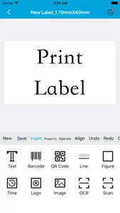 Print Label screenshot 2