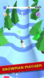 Snowman Race 3D PRO screenshot 2