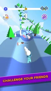 Snowman Race 3D PRO screenshot 4