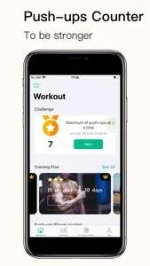 Push-Ups Counter - BigBeeFit screenshot 0