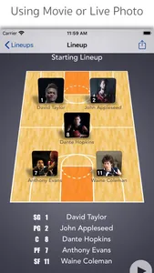 LineupMovie for Basketball screenshot 0