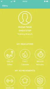 SweatStepApp screenshot 0