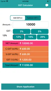 GST Calculator - India screenshot 2