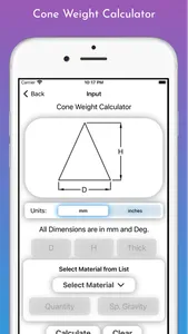 Fabrication Weight Calc Pro screenshot 3