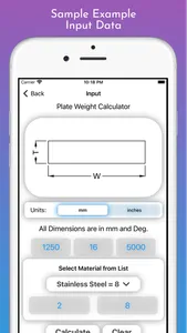 Fabrication Weight Calc Pro screenshot 7