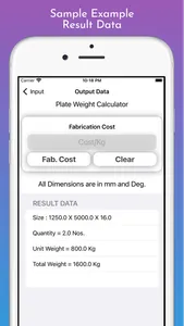 Fabrication Weight Calc Pro screenshot 8