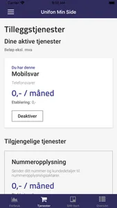 Min Unifon - MobilApp screenshot 1