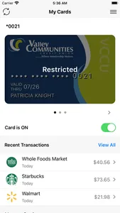 Valley Communities CardSecur screenshot 0