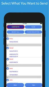 Direct Transfer Contacts/Files screenshot 1