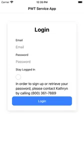 PWT Service App screenshot 0