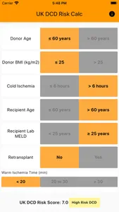 UK DCD Risk Calculator screenshot 0