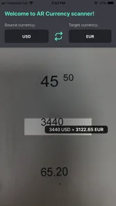 AR Currency scanner screenshot 1