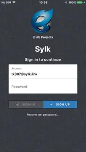 Sylk Mobile screenshot 0