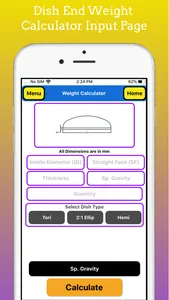 Fabrication Weight Calculator screenshot 2