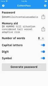 EzMemPass screenshot 0