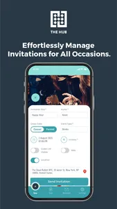 Hub App | Party Invite & RSVP screenshot 0