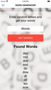 Word Generator for Games screenshot 1