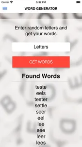 Word Generator for Games screenshot 2