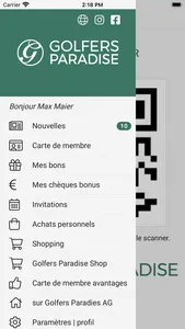 Golfers Paradise Member App FR screenshot 1
