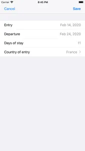 Schengen Stay Planner screenshot 4