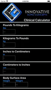 ECMO Clinical Calculator screenshot 0