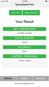 Typing Speed Check screenshot 1