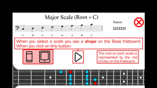 Bass Scales PRO screenshot 1