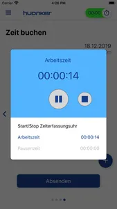 huonker Zeiterfassung screenshot 0
