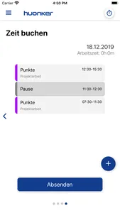 huonker Zeiterfassung screenshot 3