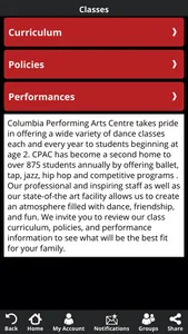 Columbia Performing Arts Centr screenshot 2