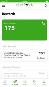 Vibe Foods Rewards screenshot 1