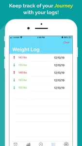 Weight Tracker ++ screenshot 2