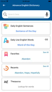 Advance English Dictionary screenshot 1
