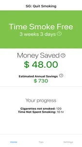 Goal to Quit Smoking screenshot 1