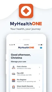 MyHealthONE screenshot 0