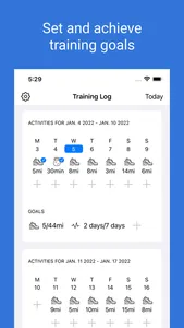 Training Plan: Fitness tracker screenshot 1