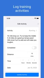 Training Plan: Fitness tracker screenshot 2