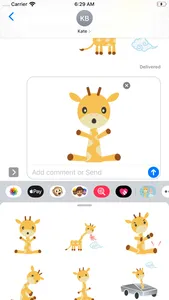 Giraffe and Bird Sticker Pack screenshot 0