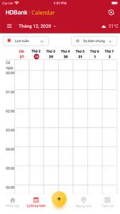 HDBank Calendar screenshot 1